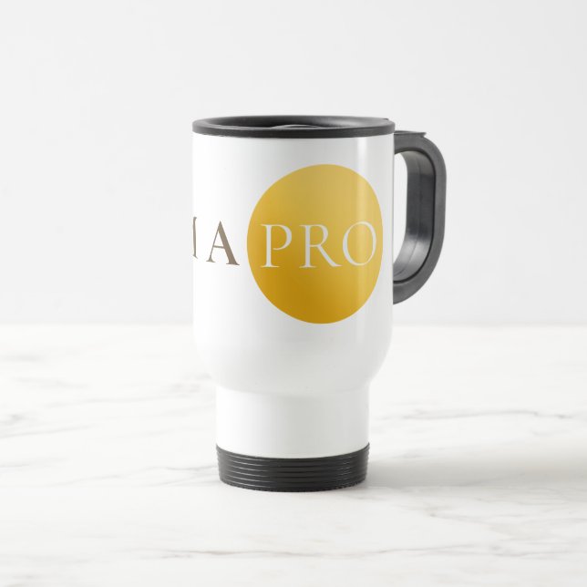 JAG ÄR EN PROFFS | Elegant Guld Cirkel Motiverande Resemugg (Framsida höger)
