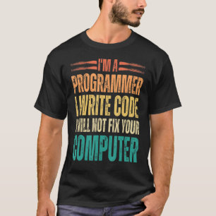 Jag är en programmerare I Skriva Code Funny Binary T Shirt