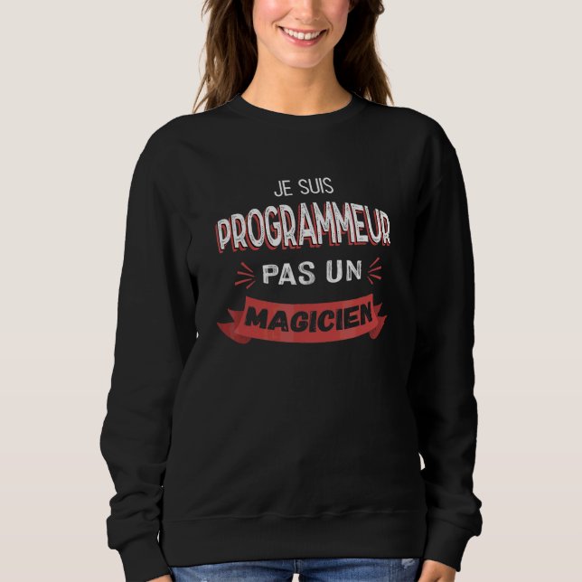 Jag är en programmerare, inte en trollkarl   Progr T Shirt (Framsida)