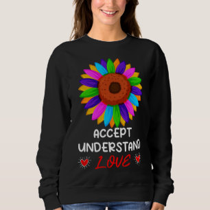 Jag är en proud Grandma Kärlek Heart Autism Awaren T Shirt