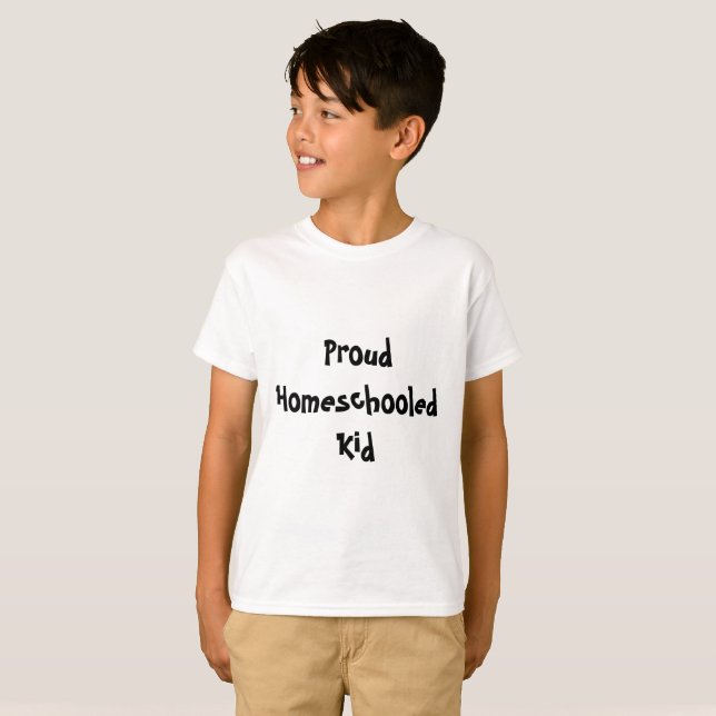 Jag är en proud Homeschooled Kid Tröja (Hel framsida)
