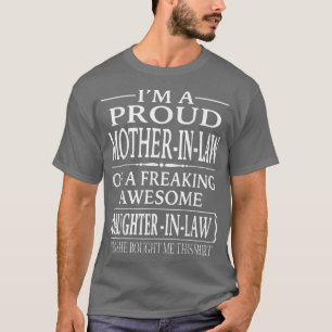 Jag är en proud Motherinlaw Mors dag Daughterinlaw T Shirt