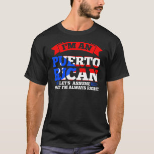 Jag är en Puerto-rican låt oss på Puerto rican Pue T Shirt