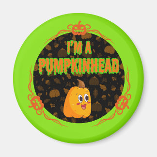 Jag är en Pumpkinhead-cirkel med Finare design Magnet