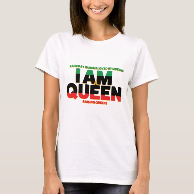 Jag är en QUEY Sweatshirt Tee Shirt (Framsida)