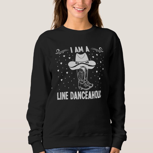 Jag är en raddansaholling Line Dancer T Shirt (Framsida)
