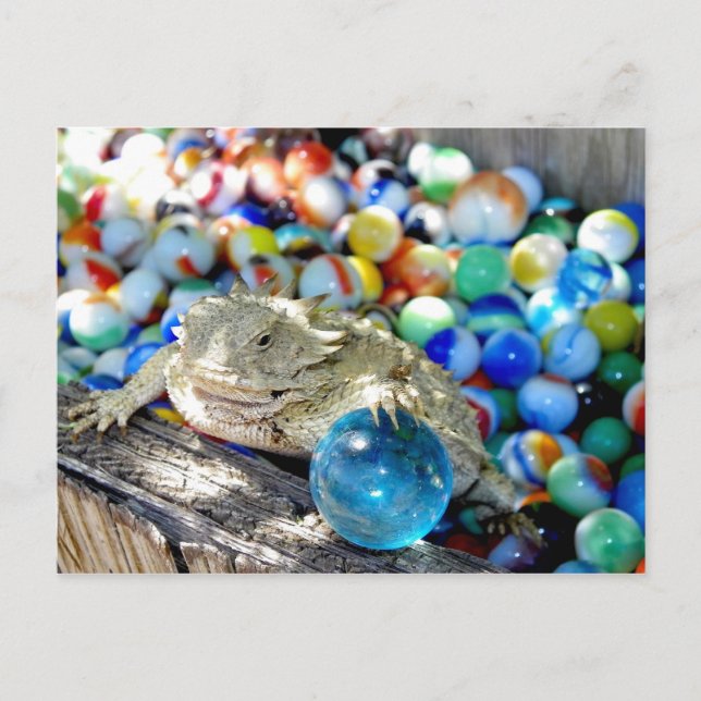 Jag är en Rak Shooter - "Marble Time" Vykort (Framsida)