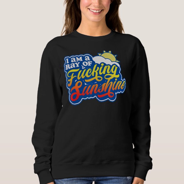 Jag är en raka av F Cking Sunshine Grumpy Antisoci T Shirt (Framsida)