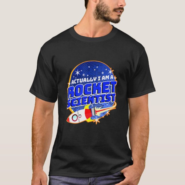 Jag är en raketforskare t shirt (Framsida)