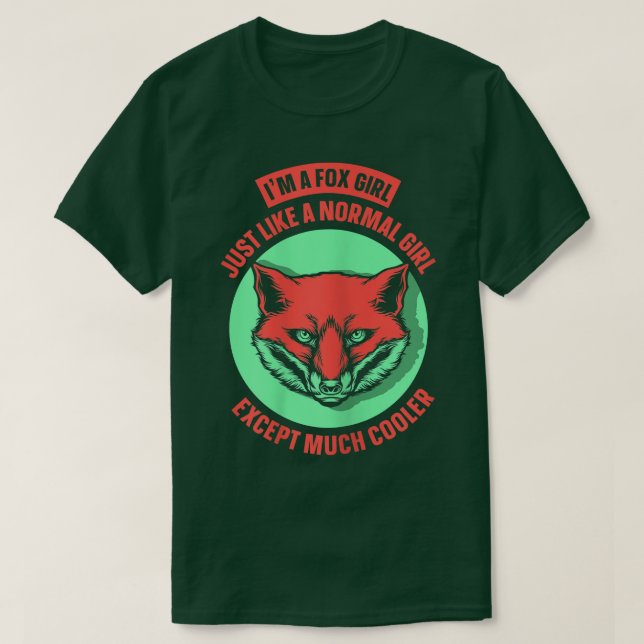 Jag är en rävflicka T-Shirt (Design framsida)