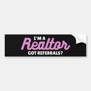 Jag är en realtor - Har Referals? Bildekal