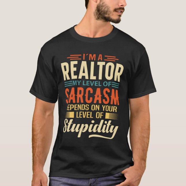 Jag är en realtor t shirt (Framsida)