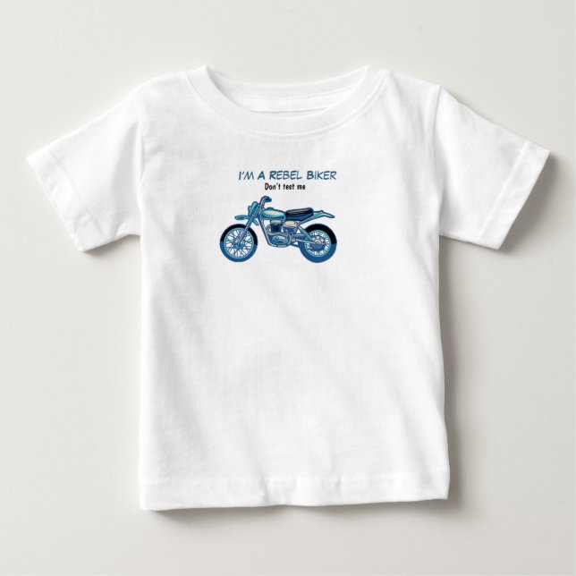 Jag är en rebell pojke biker T-Shirt (Framsida)