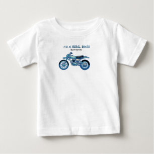 Jag är en rebell pojke biker T-tröja T Shirt