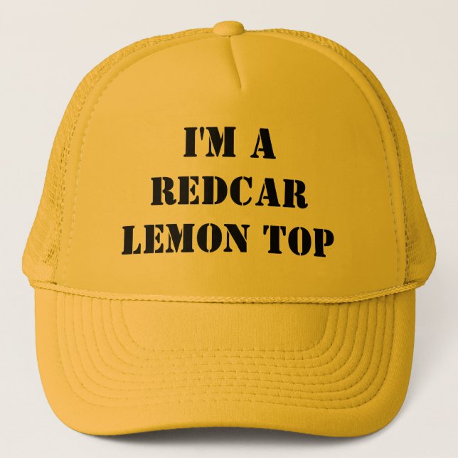 Jag är en Redcar Lemon-överdel Keps (Framsida)