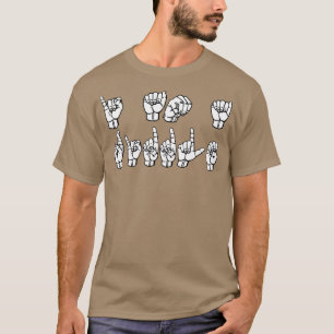 JAG ÄR EN RIDDLE ASL-teckenspråksdesign 1 T Shirt