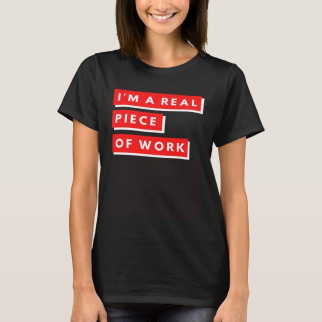 Jag är en riktig Biet av Work Sarcastic Self Medve T Shirt (Framsida)