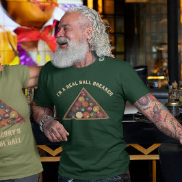 Jag är en riktig Boll Breaker Billiard Bollar Bass T Shirt