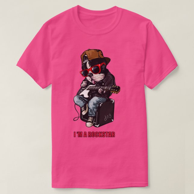 Jag är en Rockstar T Shirt (Design framsida)
