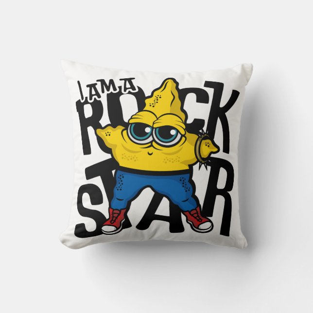 Jag är en Rockstjärna Kudde (Framsida)