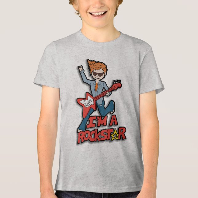 Jag är en rockstjärniga T-shirt (Framsida)