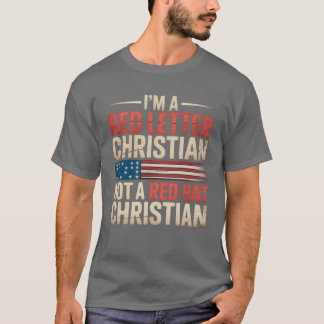 JAG ÄR EN RÖD BREV CHRISTIAN INTE EN RÖD HAT CHRIS T SHIRT