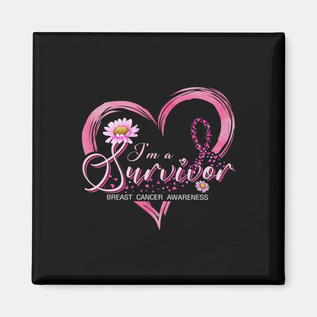 Jag är en Rosa för att öka medvetenheten om bröstc Magnet (Framsidan)