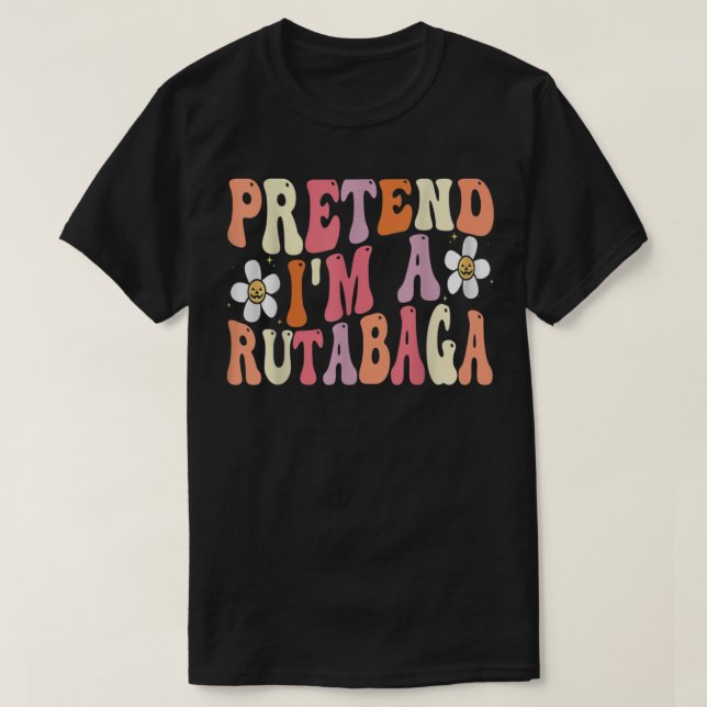Jag är en Rutabaga Costume Funny Food Hallowee T Shirt (Design framsida)