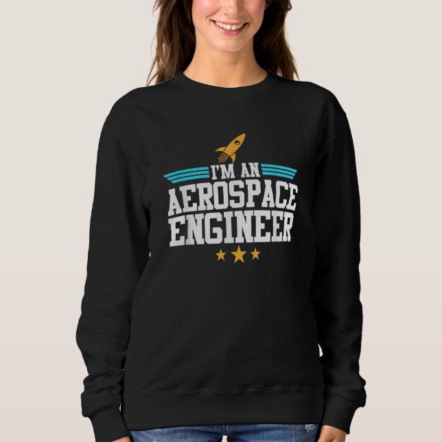 Jag är en rymdfartsingenjör Raketteknik Graf T Shirt (Framsida)