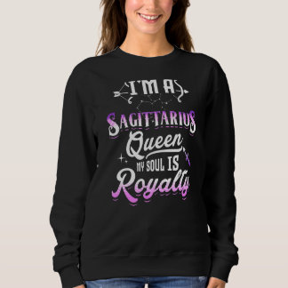 Jag är en Sagittarius drottning Min själ är Royalt T Shirt