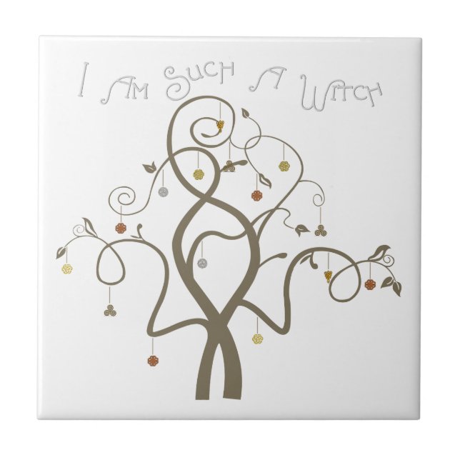 Jag är en sån häxa. kakelplatta (Framsidan)