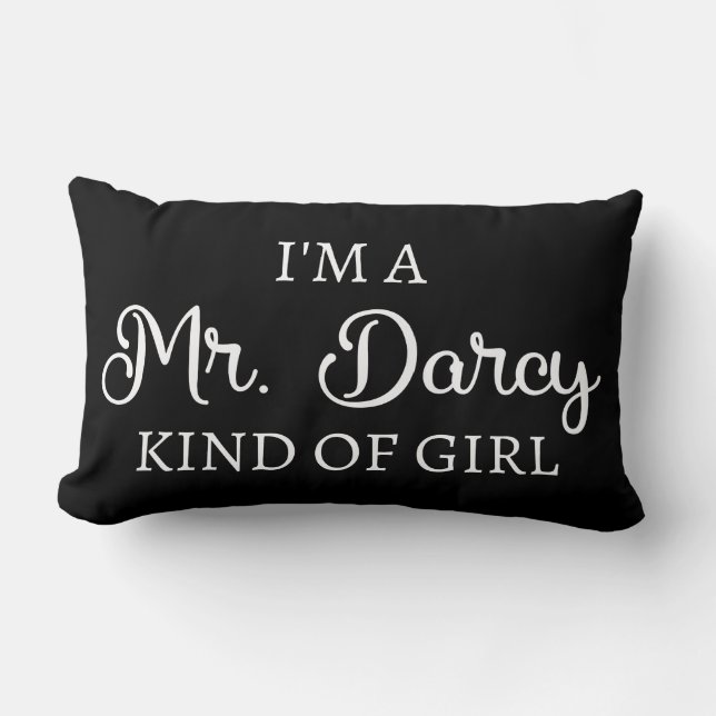 Jag är en sån tjej som gillar Mr. Darcy Lumbarkudde (Framsida)