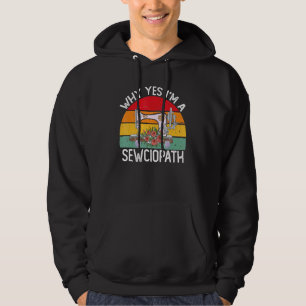 Jag är en sawciopat som syrar Maskin Knitting Quil Hoodie