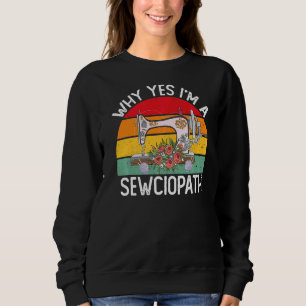 Jag är en sawciopat som syrar Maskin Knitting Quil T Shirt