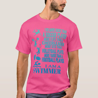 Jag är en schwmer T Shirt Funny Simma Swimming Coo