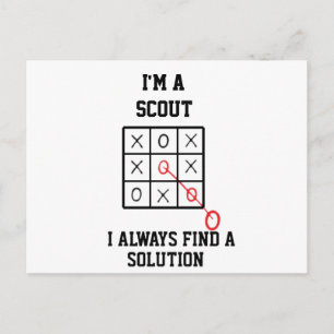 Jag är en scout jag hittar alltid en lösning  vyko vykort