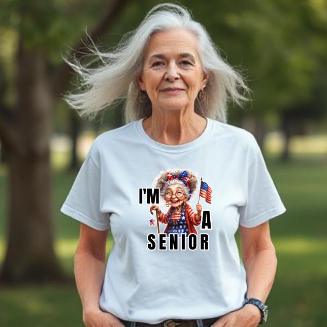 Jag är en Senior-American Dam T Shirt (Skapare uppladdad)