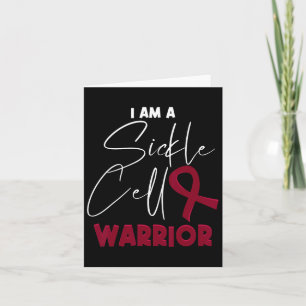 Jag är en sickle Cell Warrior - Sickle Cell Anemi Kort