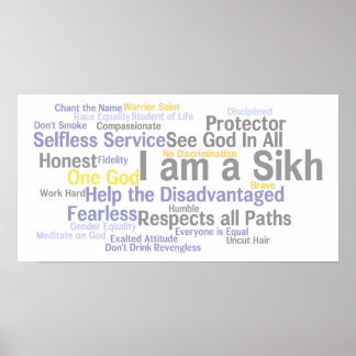 Jag är en sikh-Poster Poster