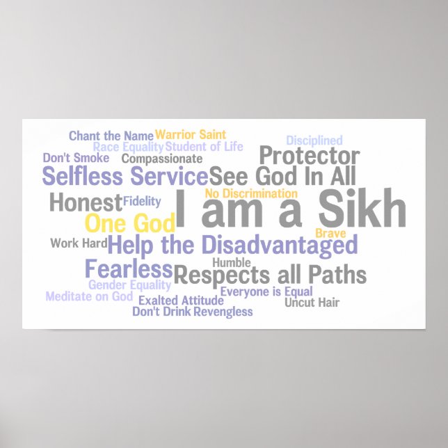 Jag är en sikh-Poster Poster (Framsidan)