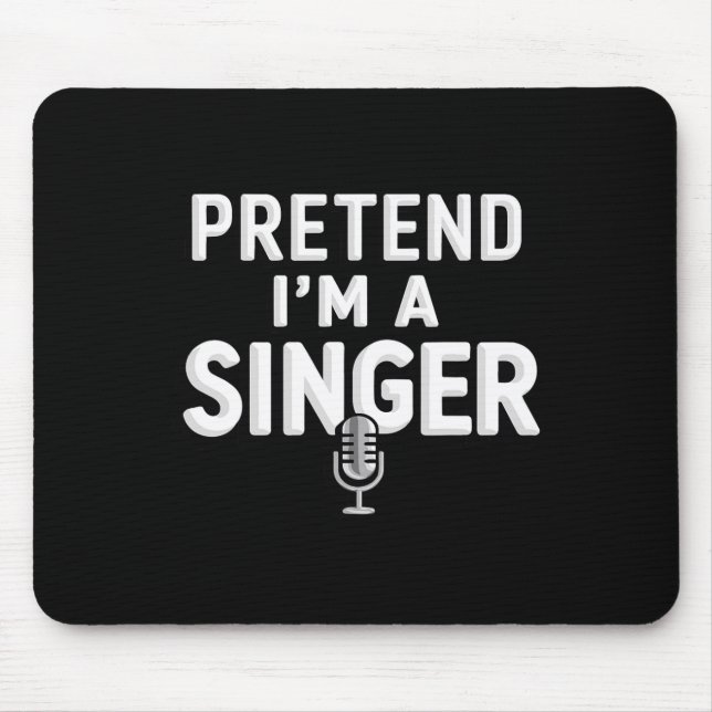 Jag är en singer Halloween Costume Musmatta (Framsidan)