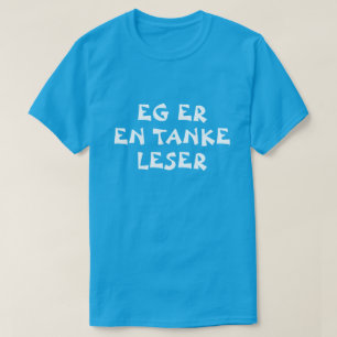 Jag är en sinnesläsare i norsk blå t-shirt