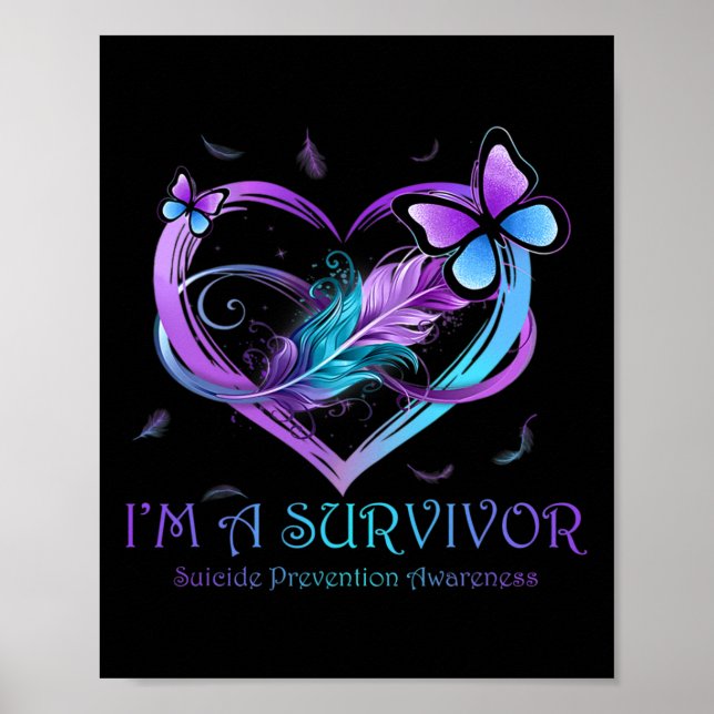Jag är en självmordsprostituering mot Survivor But Poster (Framsidan)