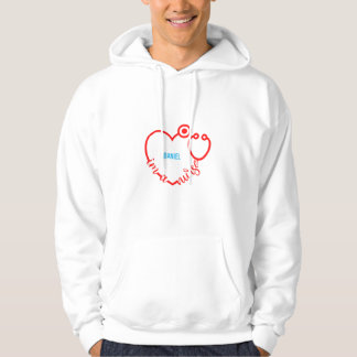 Jag är en sjuklig stetoscope Heart Anpassningsbar Hoodie