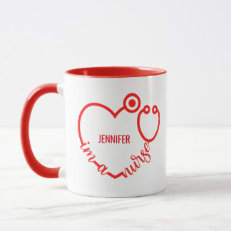 Jag är en sjuklig stetoscope Heart Anpassningsbar Mugg