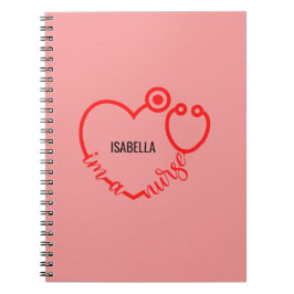 Jag är en sjuklig stetoscope Heart Modern Personli Anteckningsbok