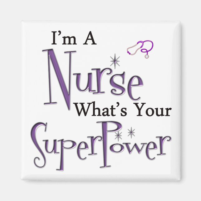 Jag är en sjuksköterska magnet (Framsidan)