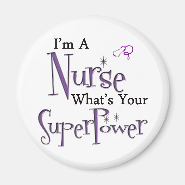 Jag är en sjuksköterska magnet (Framsidan)
