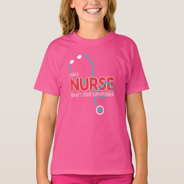 Jag är en sjuksköterska t shirt (Framsida)