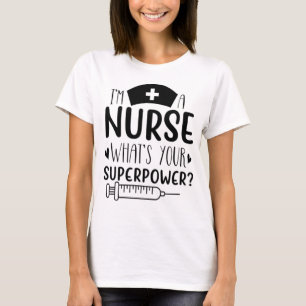 Jag är en sjuksköterska Vad är din superkraft Roli T Shirt
